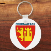 Coat of Arms of Fredrikstad、ノルウェーキーチェーン キーホルダー (正面)