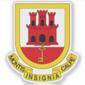 Coat of arms of Gibraltar, British Overseas シール (正面)