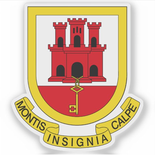 Coat of arms of Gibraltar, British Overseas シール (正面)