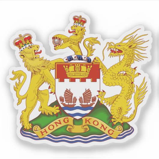 Coat of arms of Hong Kong (1959-1997) シール (正面)