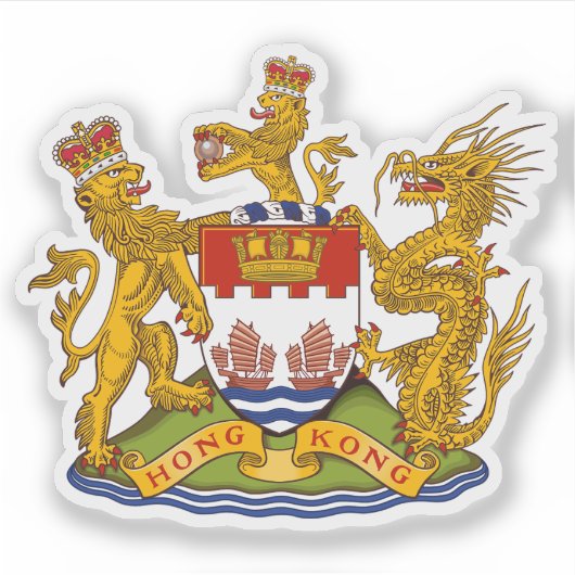 Coat of arms of Hong Kong (1995-1997) シール (正面)