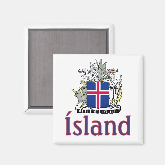 Coat of Arms of Iceland マグネット (正面/裏面)