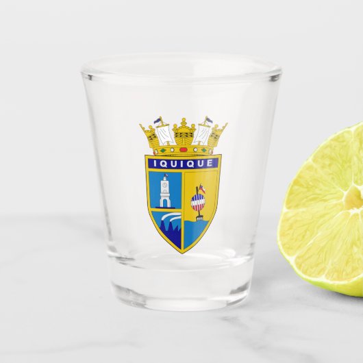 Coat of Arms of Iquique, Chile ショットグラス (正面)
