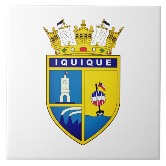 Coat of Arms of Iquique, Chile タイル (正面)