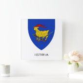 Coat of Arms of Istria Adriatic Legacy スクエア壁時計 (ホーム)