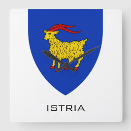 Coat of Arms of Istria Adriatic Legacy スクエア壁時計