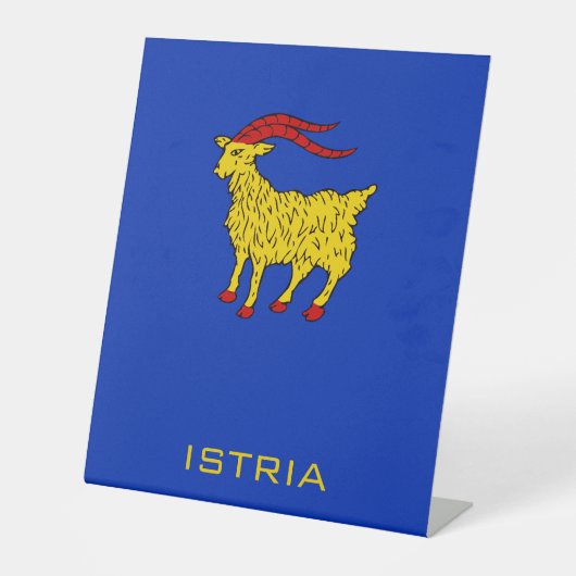 Coat of Arms of Istria Adriatic Legacy 台座サイン (正面)