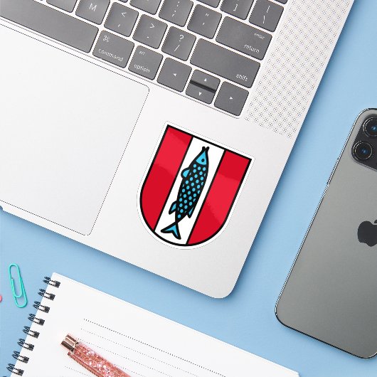 Coat of arms of Kaiserslautern, Germany シール (ノートパソコンとiPhone)