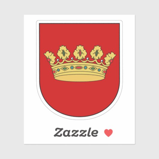 Coat of arms of Lanškroun, Czech Republic シール (シート)