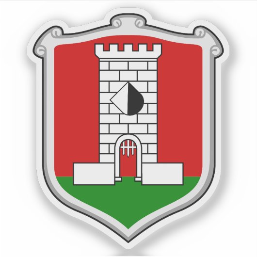Coat of arms of Lysá nad Labem, Czech Republic シール (正面)