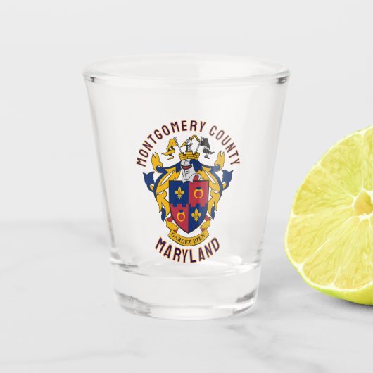 Coat of Arms of Montgomery County, Maryland ショットグラス (正面)