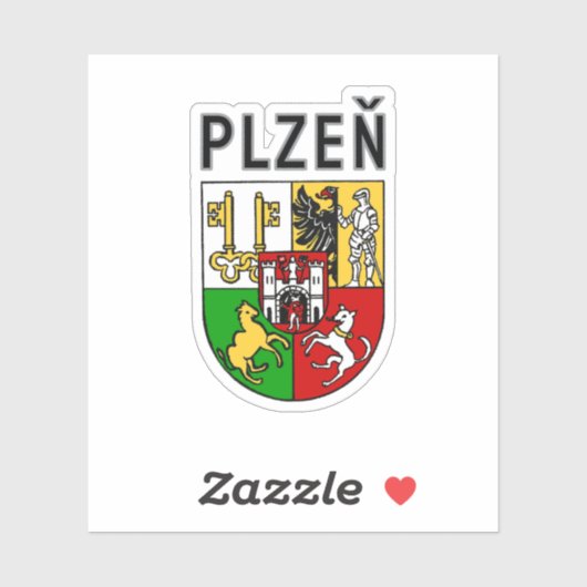 Coat of Arms of Plzeň, Czech Republic シール (シート)