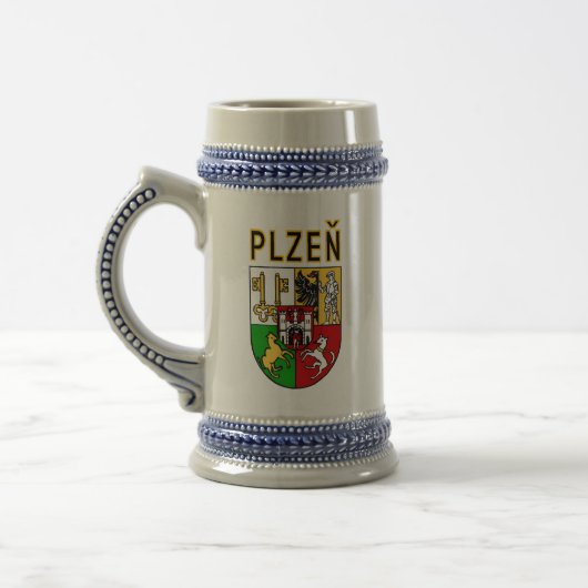 Coat of Arms of Plzeň, Czech Republic ビールジョッキ (左)
