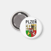 Coat of Arms of Plzeň, Czech Republic マグネット (正面/裏面)