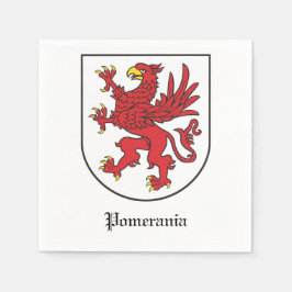 Coat of Arms of Pomerania Majestic Griffin Art スタンダードカクテルナプキン
