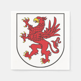 Coat of Arms of Pomerania Majestic Griffin Art スタンダードカクテルナプキン