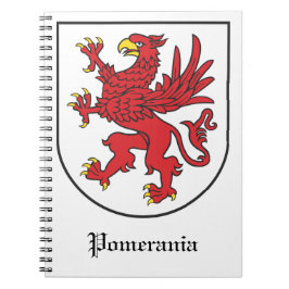 Coat of Arms of Pomerania Majestic Griffin Art ノートブック