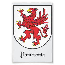 Coat of Arms of Pomerania Majestic Griffin Art フォトプリント