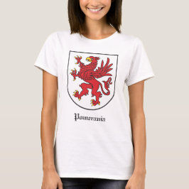 Coat of Arms of Pomerania Majestic Griffin Art Tシャツ