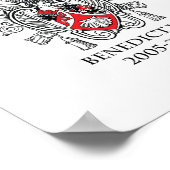 Coat of Arms of Pope Benedict XVI Print ポスター (角)