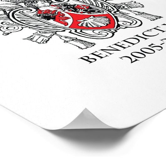 Coat of Arms of Pope Benedict XVI Print ポスター (角)