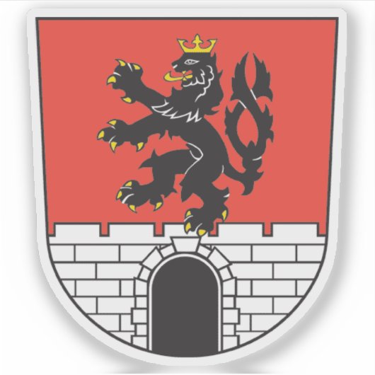 Coat of arms of Rožnov pod Radhoštěm, Czechia シール (正面)