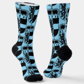 Coat of Arms of Salzburg Monochrome Fine Art ソックス (傾斜あり)