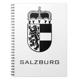Coat of Arms of Salzburg Monochrome Fine Art ノートブック