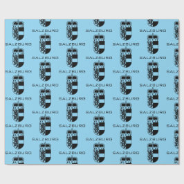 Coat of Arms of Salzburg Monochrome Fine Art ラッピングペーパー