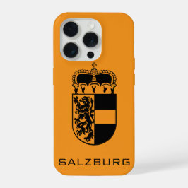 Coat of Arms of Salzburg Monochrome Fine Art iPhone 15 Proケース