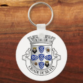 Coat of arms of Silves, Portugal Button キーホルダー (正面)