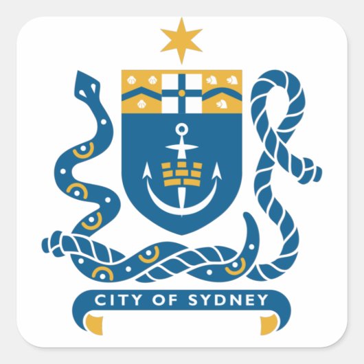 Coat of Arms of Sydney，オーストラリア スクエアシール (正面)