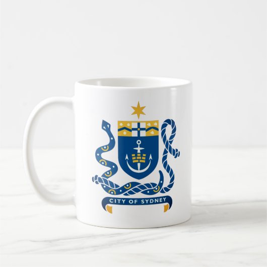 Coat of Arms of Sydney, Australia Coffee Mug コーヒーマグカップ (左)