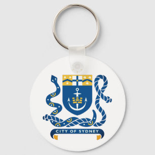 Coat of Arms of Sydney, Australia Keychain キーホルダー