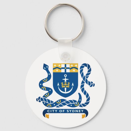 Coat of Arms of Sydney, Australia Keychain キーホルダー (正面)