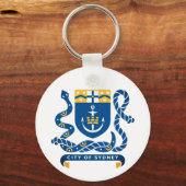 Coat of Arms of Sydney, Australia Keychain キーホルダー (正面)