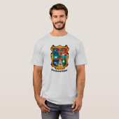 Coat of Arms of Tamaulipas(州)、メキシコTシャツ Tシャツ (正面フル)