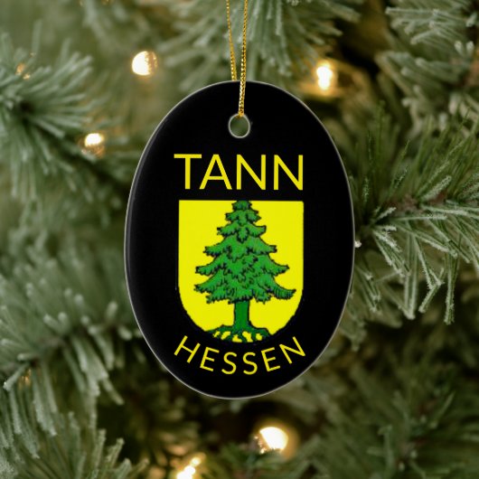 Coat of Arms of Tann, Hesse (ドイツ) セラミックオーナメント (ツリー)