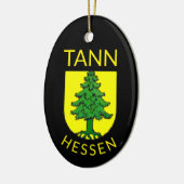 Coat of Arms of Tann, Hesse (ドイツ) セラミックオーナメント (左)