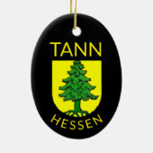 Coat of Arms of Tann, Hesse (ドイツ) セラミックオーナメント (裏面)