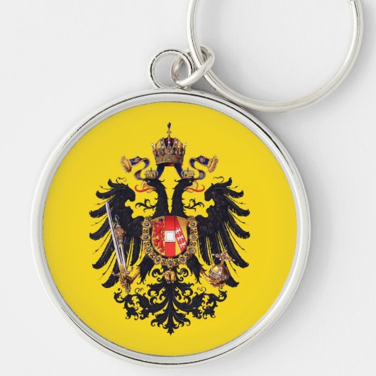 Coat of Arms of the Austrian Empire Button キーホルダー (正面)