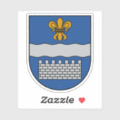 Coat of arms of the city of Daugavpils, Latvia シール (シート)