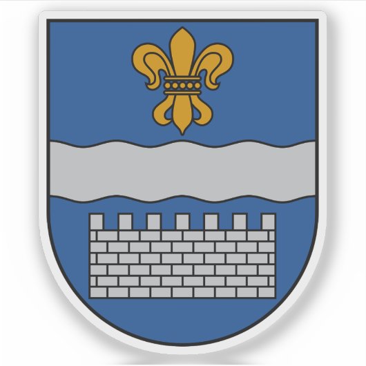 Coat of arms of the city of Daugavpils, Latvia シール (正面)