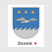 Coat of arms of the city of Jūrmala, Latvia シール (シート)