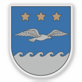 Coat of arms of the city of Jūrmala, Latvia シール