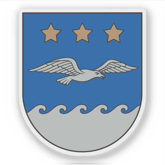 Coat of arms of the city of Jūrmala, Latvia シール (正面)