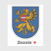 Coat of arms of the city of Rēzekne, Latvia シール (シート)