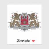 Coat of arms of the city of Riga, Latvia シール (シート)