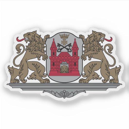 Coat of arms of the city of Riga, Latvia シール (正面)