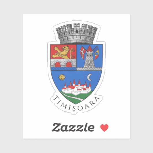 Coat of Arms of Timișoara, Romania シール (シート)